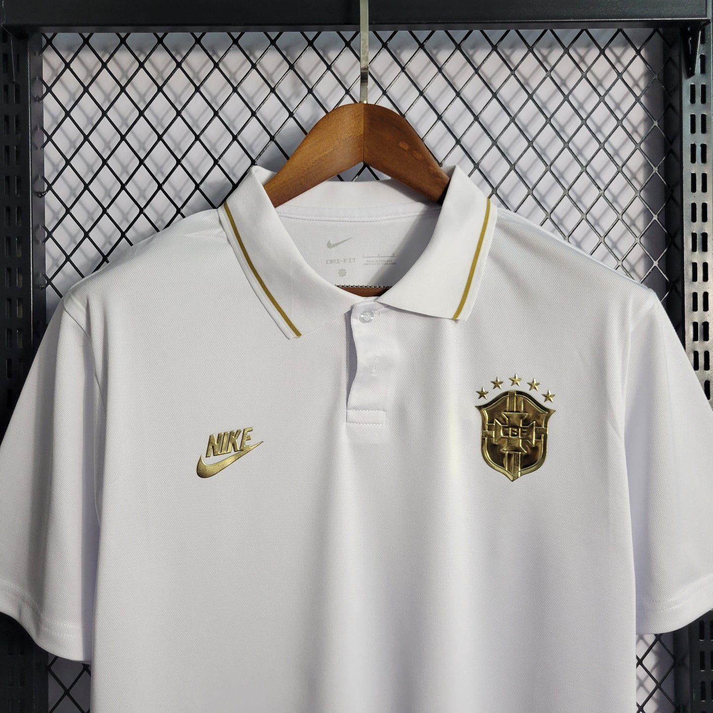Camisa Brasil Polo Dourada 22/23